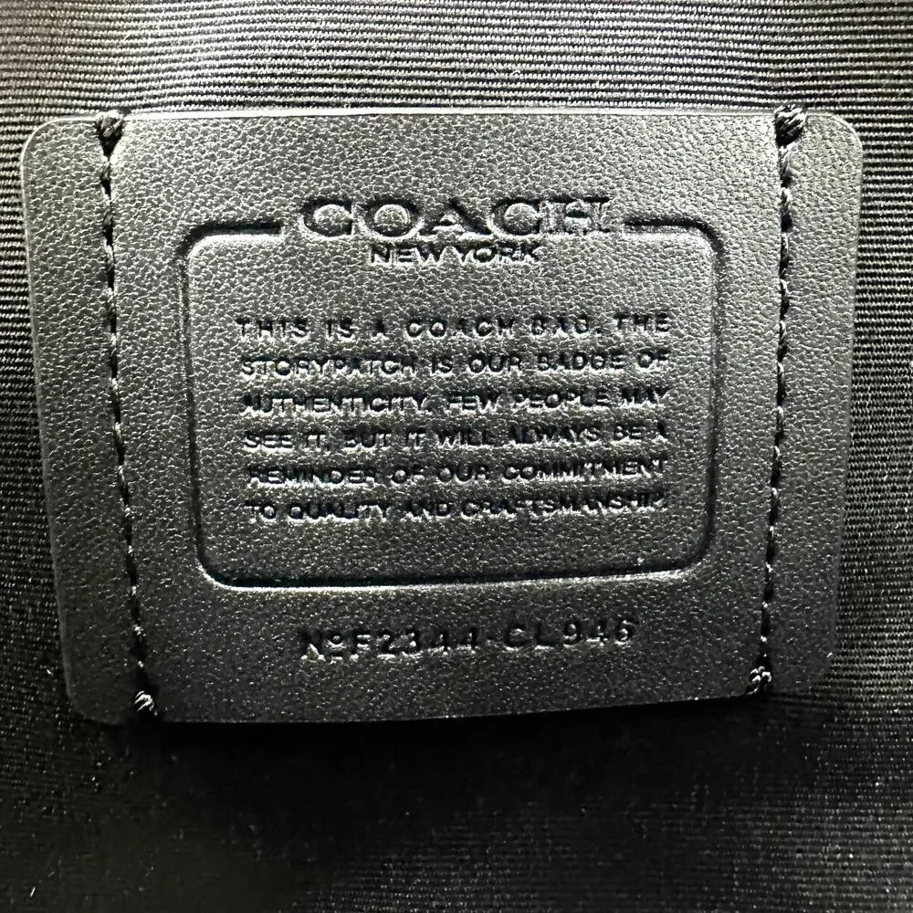 Coach Elias Belt Bag Denim Blue Suede Leather CL946